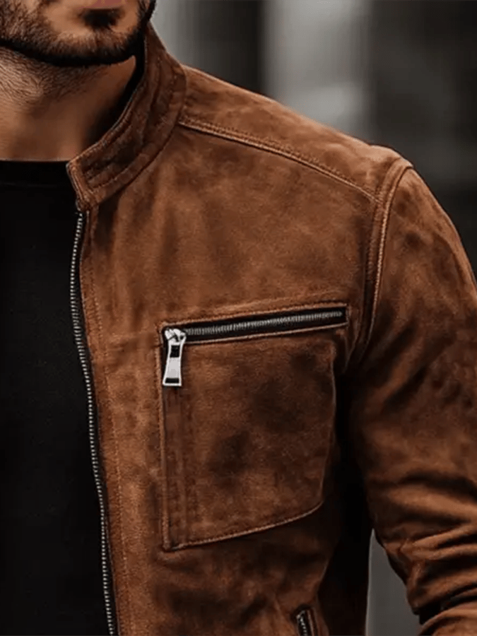 Robert™ | Veste vintage en suède