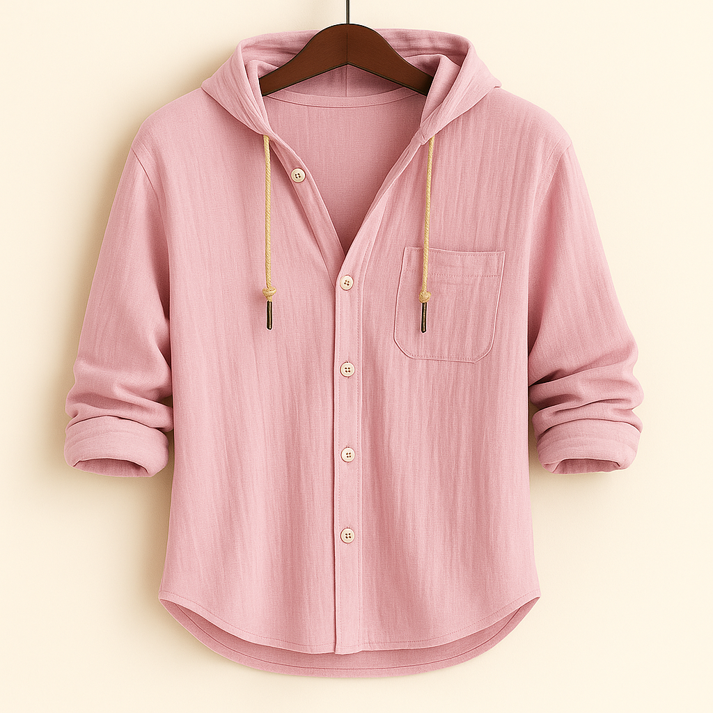 Chez Monsieur™ | Chemise de luxe en coton doux avec capuche