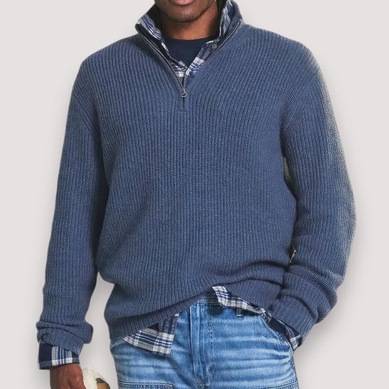 Étienne™ | Pull Homme Tricoté avec Zip