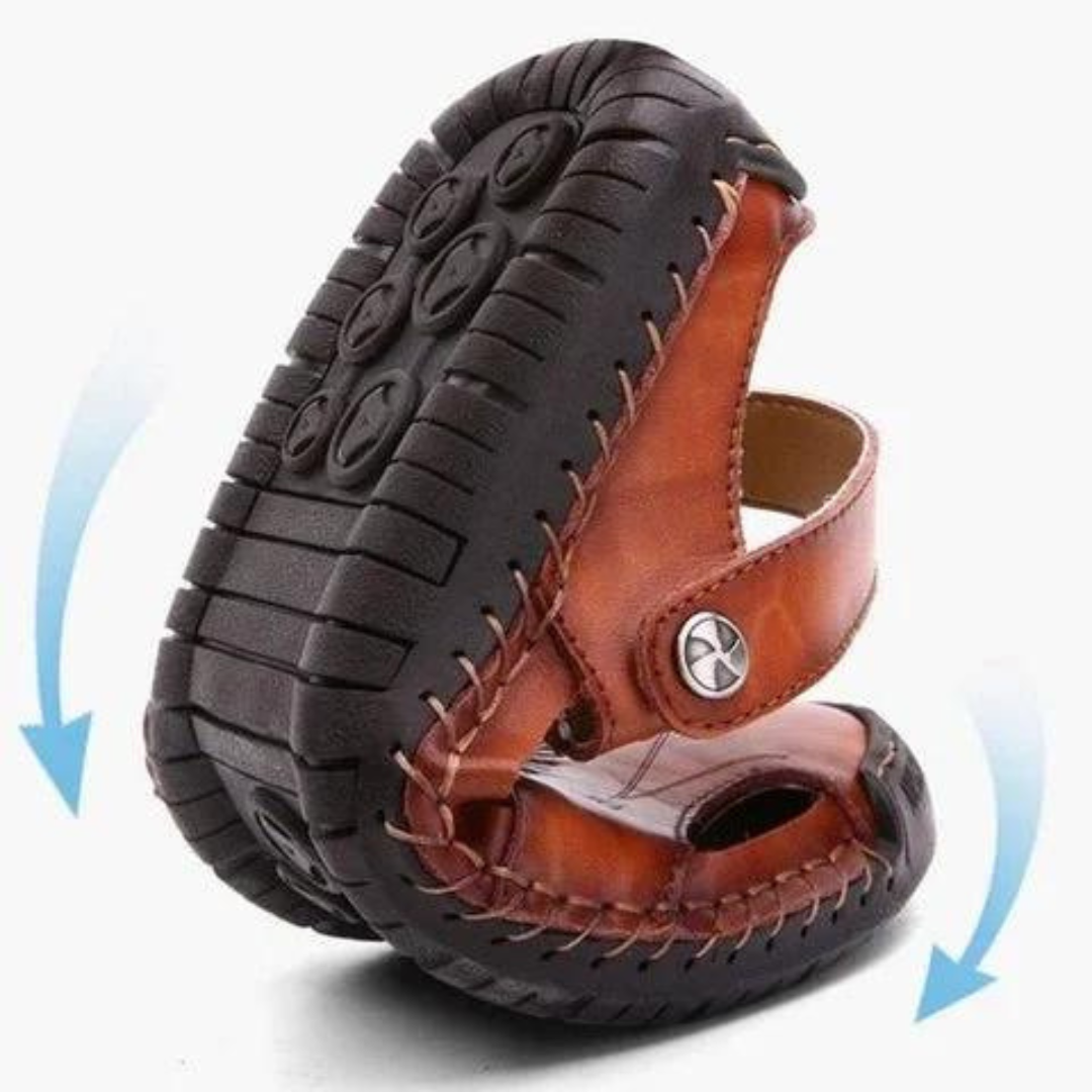 Emile™ | Sandales Orthopédiques en Cuir