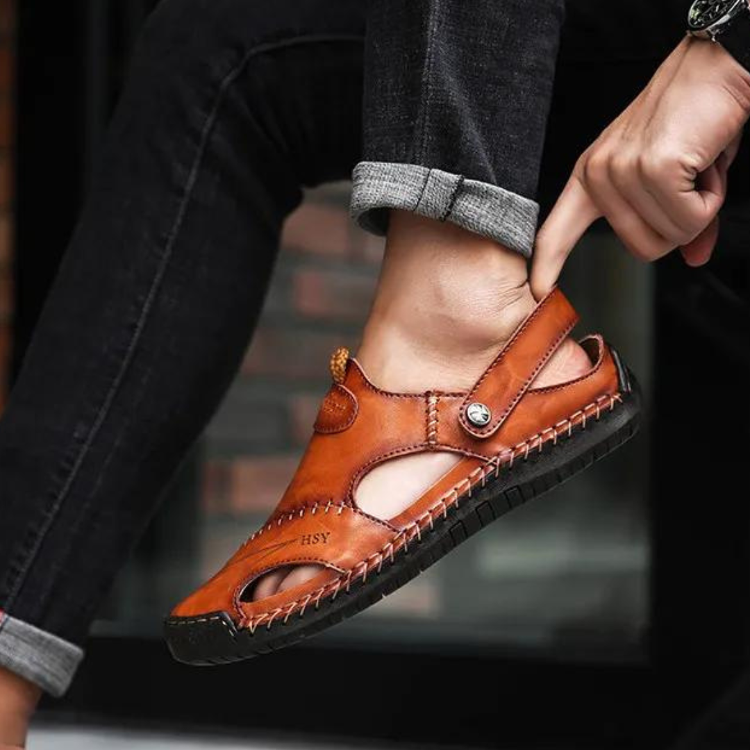 Emile™ | Sandales Orthopédiques en Cuir