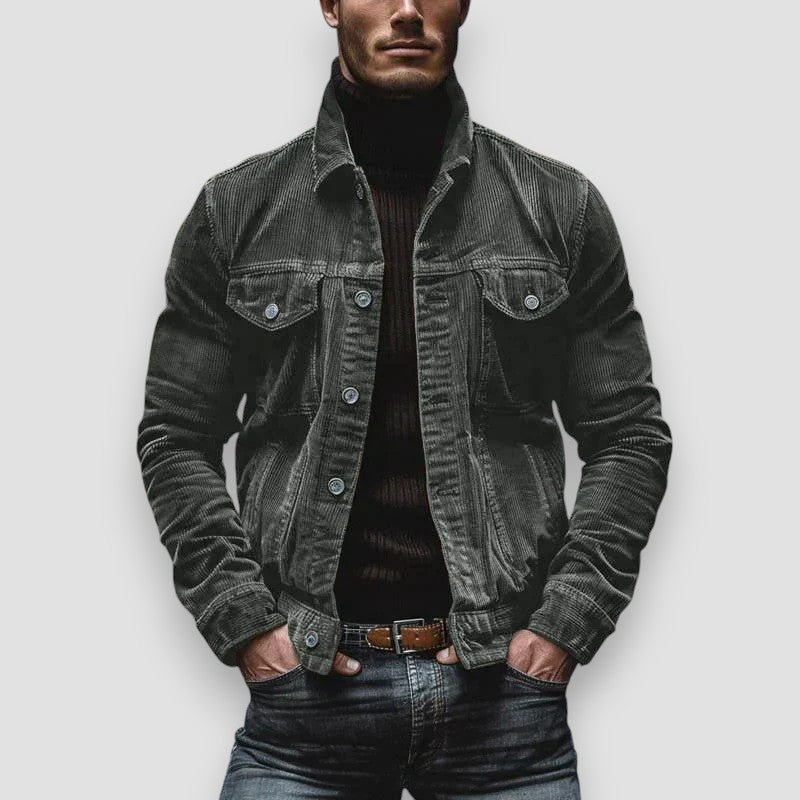 André™ | Veste Rétro en Velours Côtelé