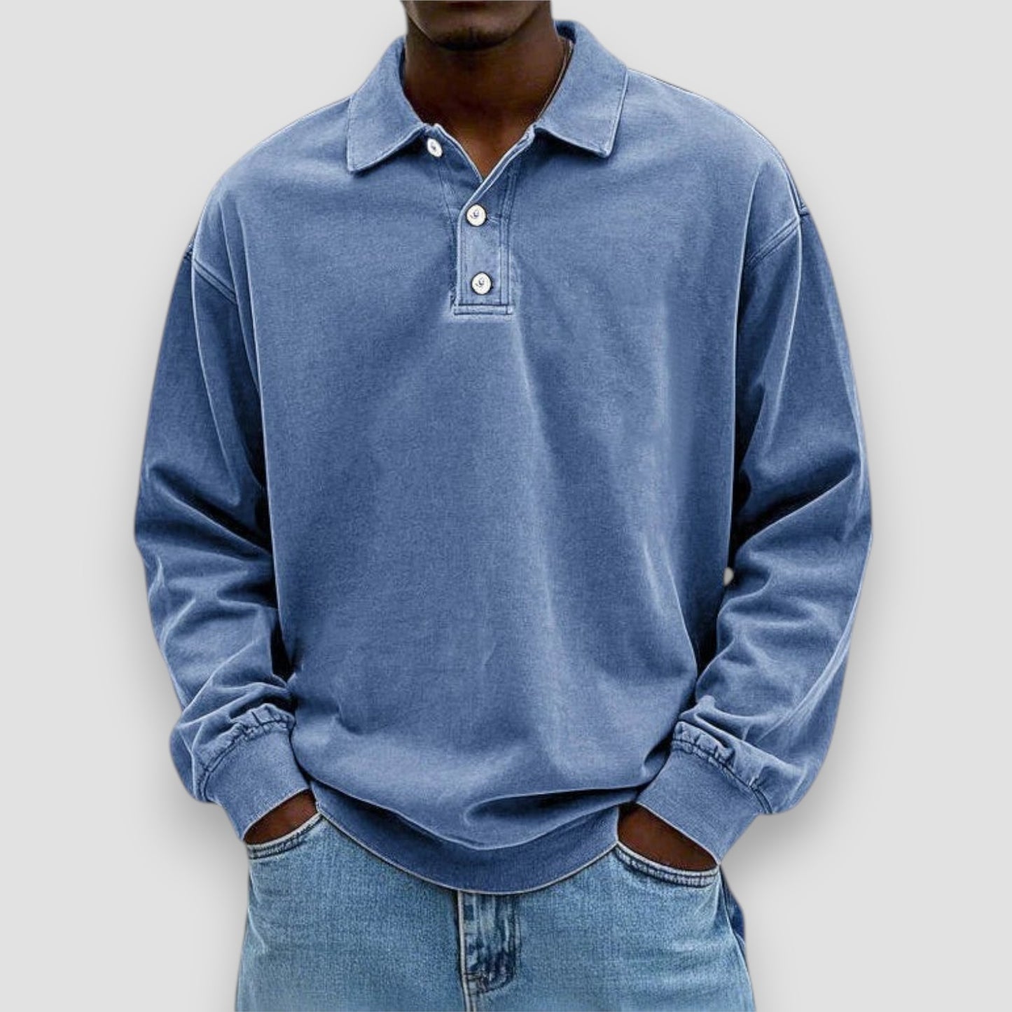Vincent™ | Polo Élégant à Manches Longues en Coton