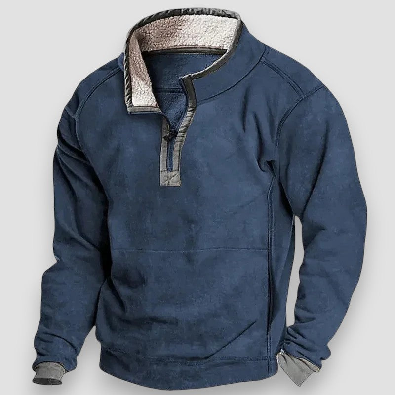 Arnaud™ | Sweat d’automne doublé en polaire
