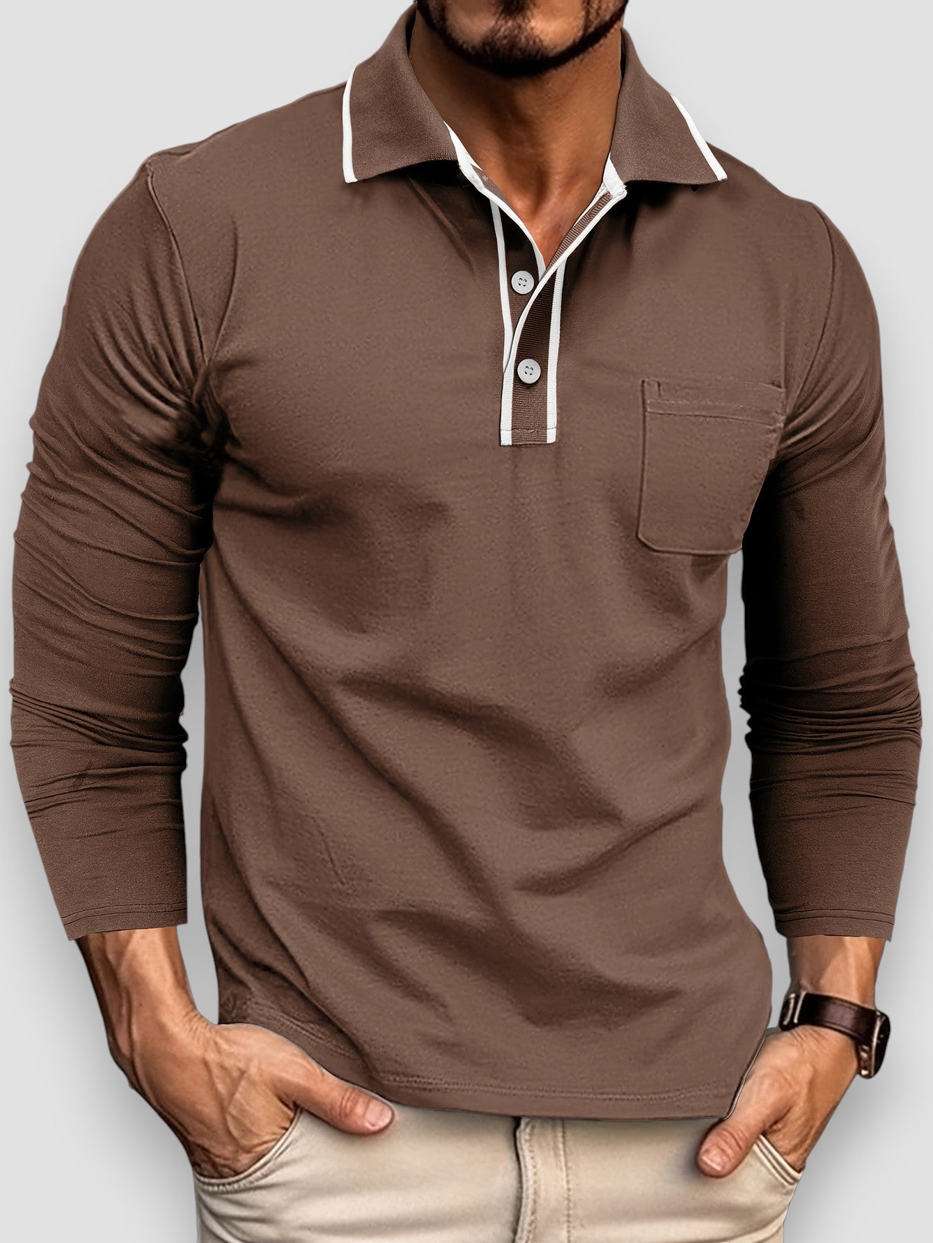 Poirier™ | Polo à Manches Longues
