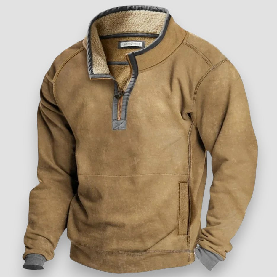 Arnaud™ | Sweat d’automne doublé en polaire