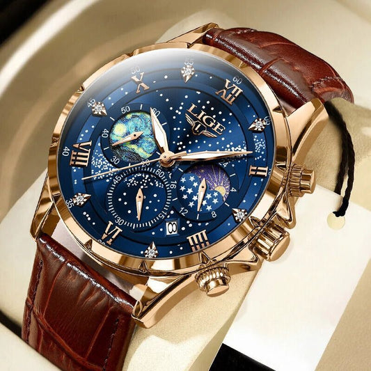 Julien™ | Montre Phase Lunaire Luxe