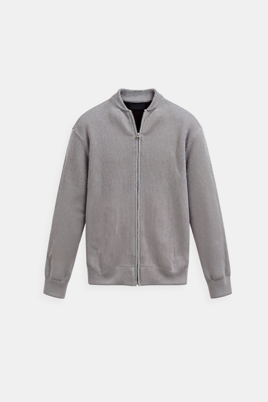 Dubreuil™ | Cardigan Col Rond en Maille Unie