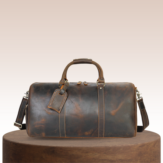 Maurice | Sac de voyage en cuir pleine fleur vintage