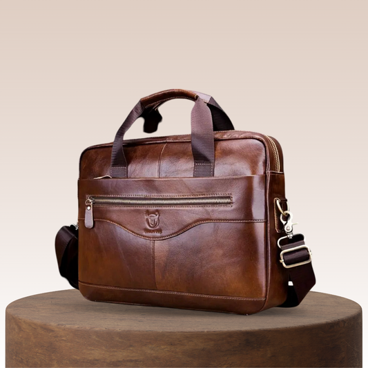 Leroy | Serviette Moderne en Cuir | Sac Bandoulière