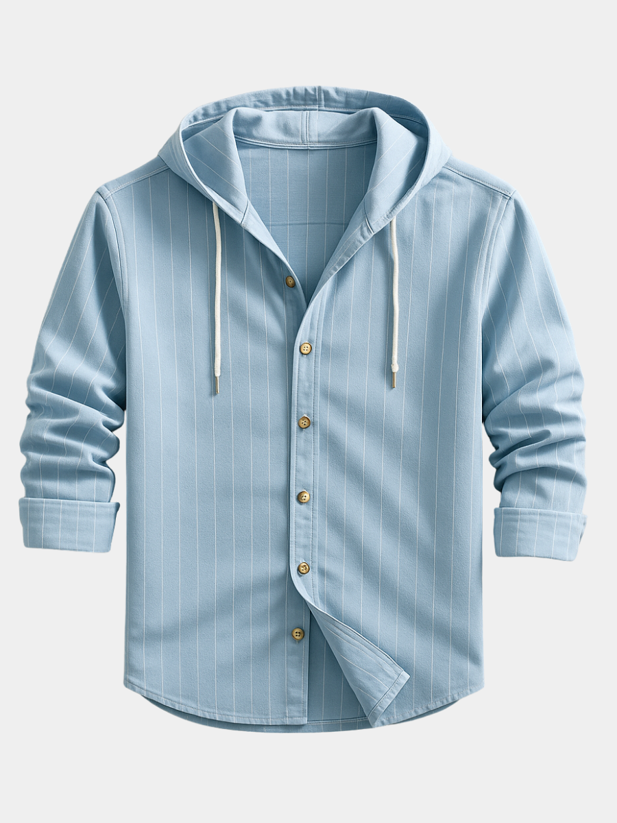 Chez Monsieur™ | Chemise de luxe à rayures avec capuche