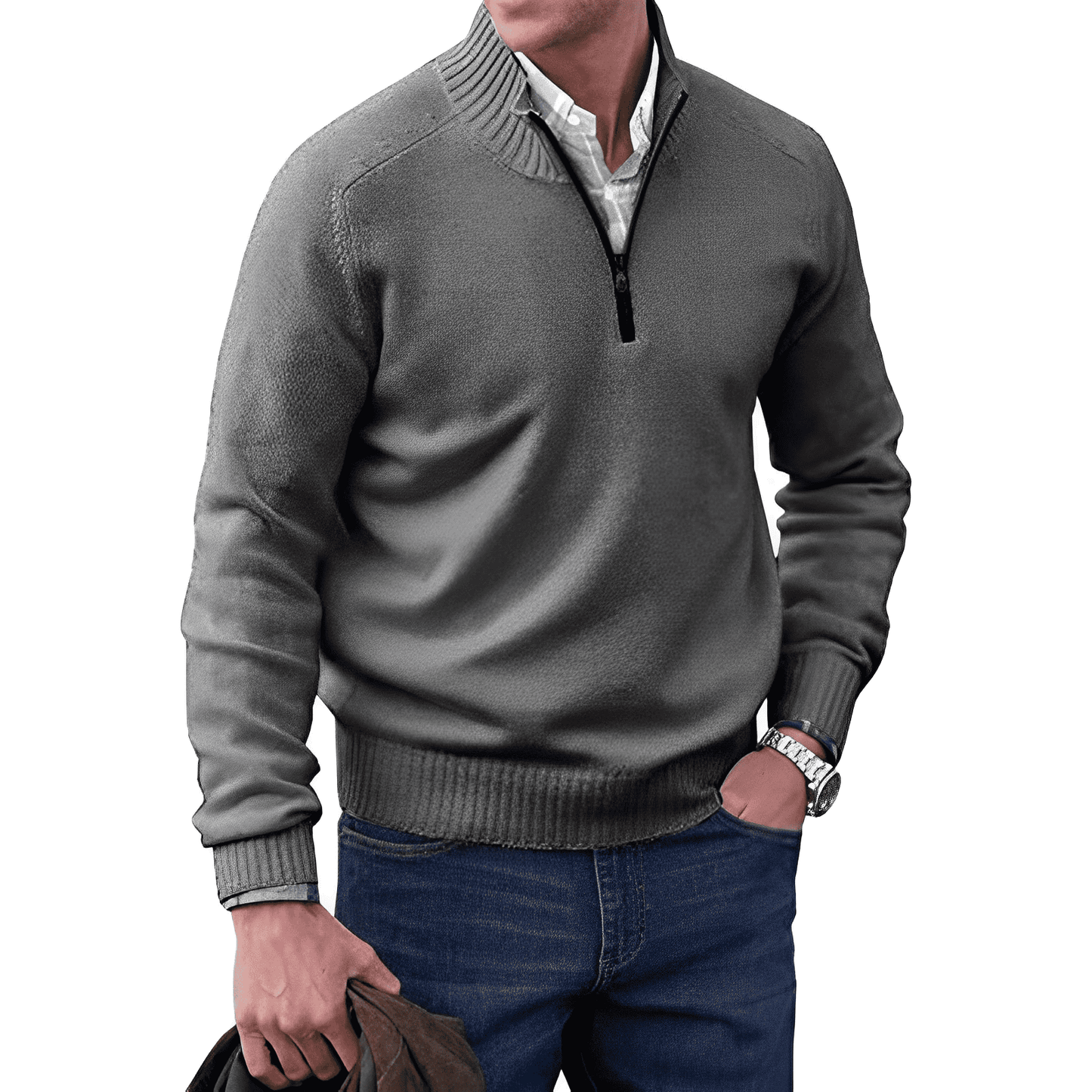 Patrick™ | Pull élégant avec fermeture éclair