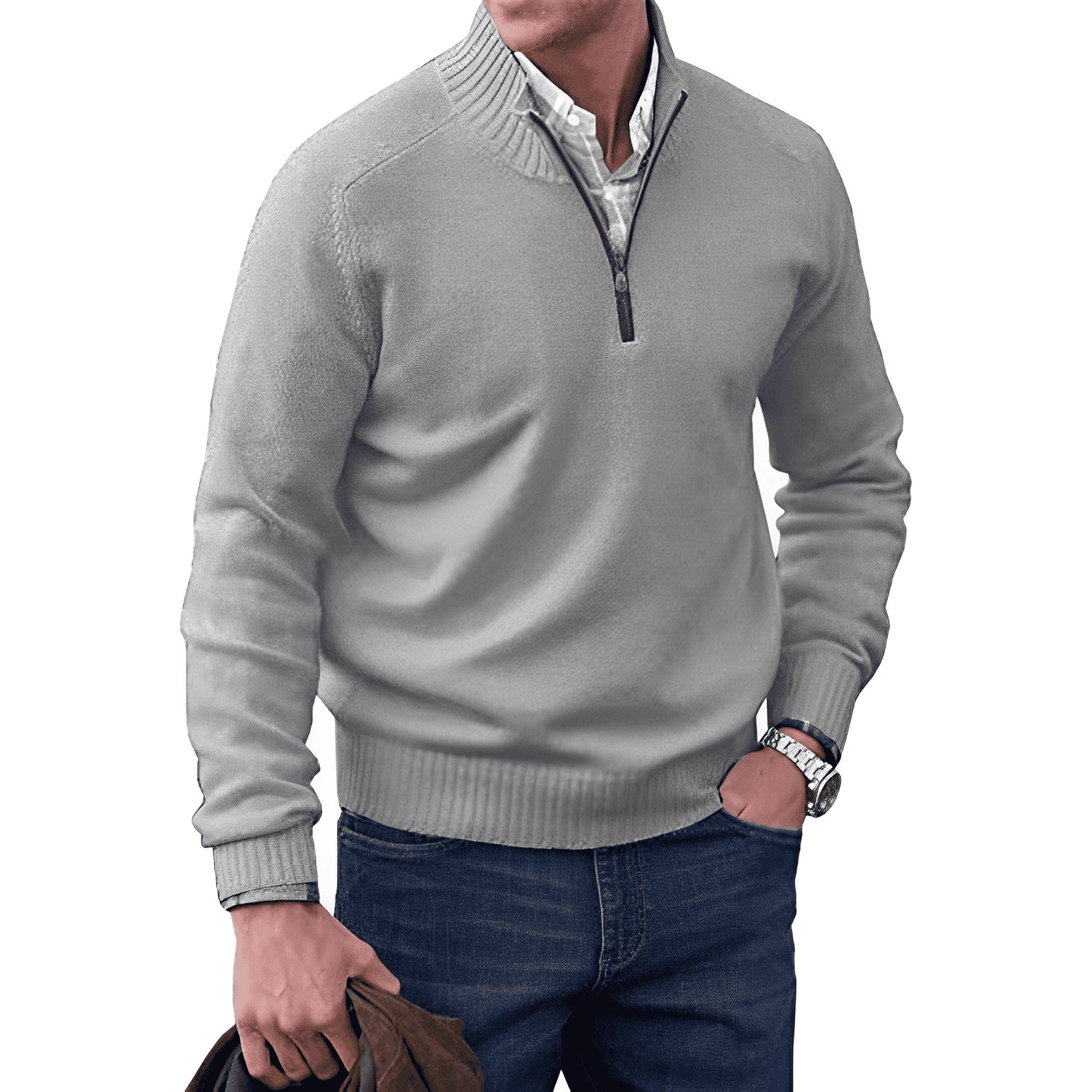 Patrick™ | Pull élégant avec fermeture éclair
