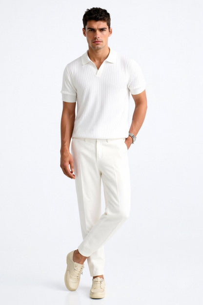 Aubry™ | Polo en Coton Côtelé