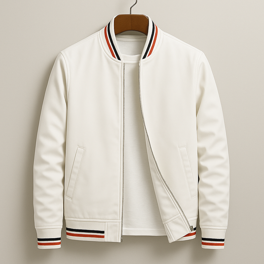 Chez Monsieur™ | Blouson Bomber Élégant à Rayures