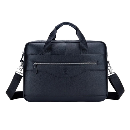 Paul | Sac ordinateur en cuir professionnel avec fermeture zippée incurvée