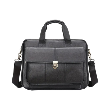 Pascal | Serviette en cuir heritage avec rabat verrouillable