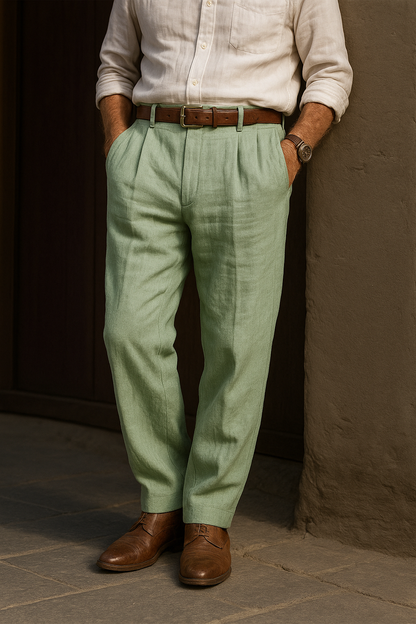 Léonard™ | Pantalon lin classique