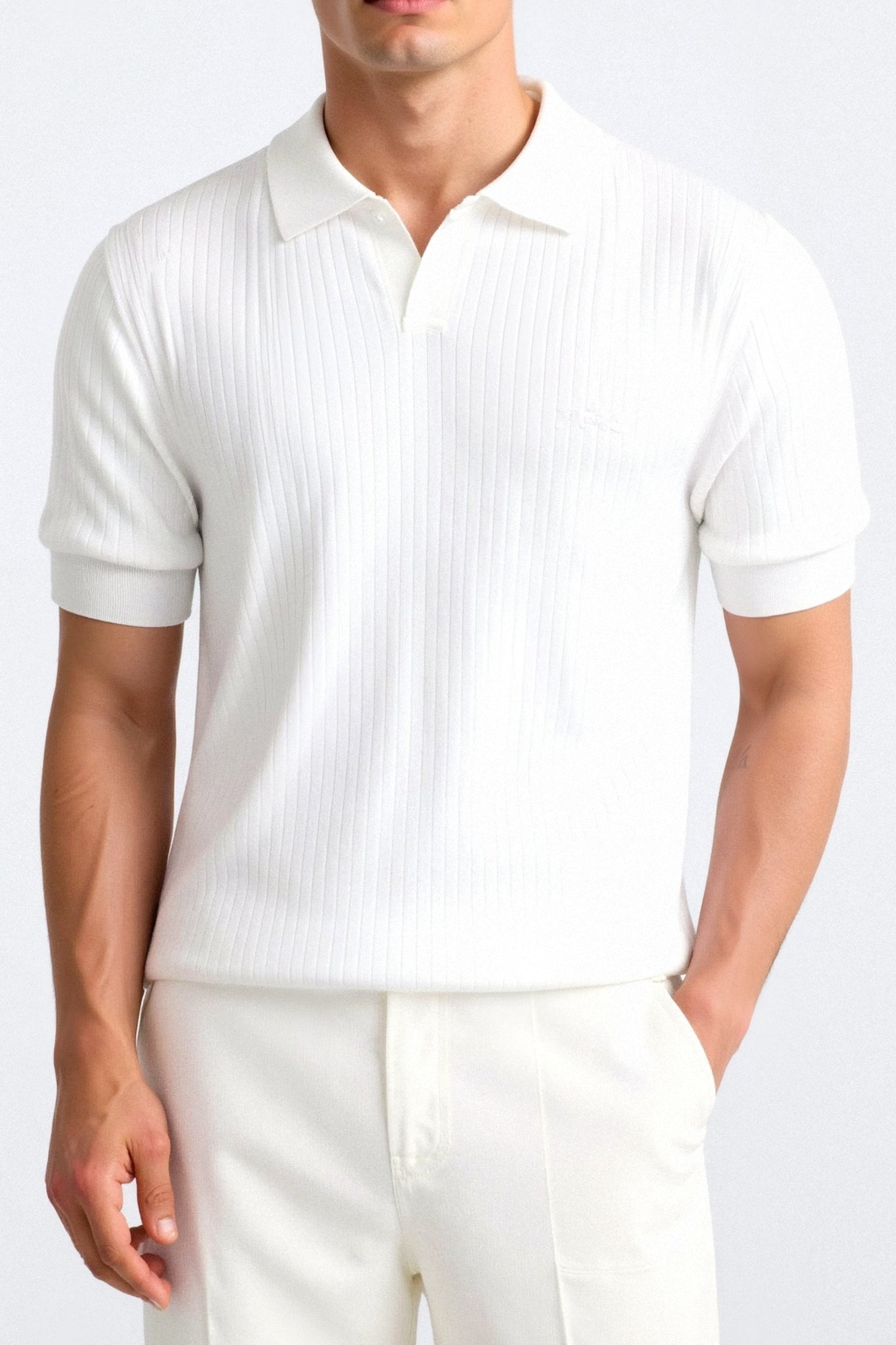 Aubry™ | Polo en Coton Côtelé