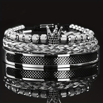 Chez Monsieur™ | Bracelets couronne pour homme, faits main et de luxe