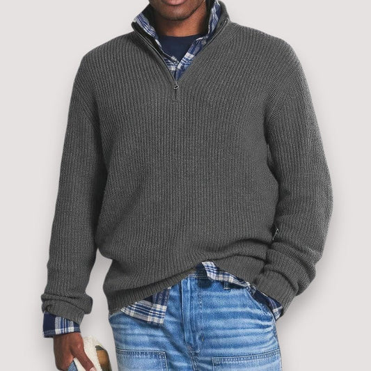 Étienne™ | Pull Homme Tricoté avec Zip