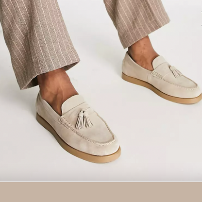 Perrin™ | Mocassins en Daim Souple à Pampilles