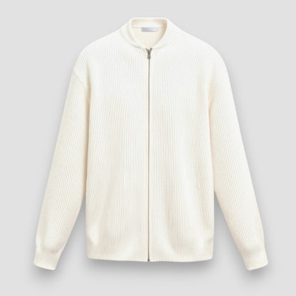Dubreuil™ | Cardigan Col Rond en Maille Unie