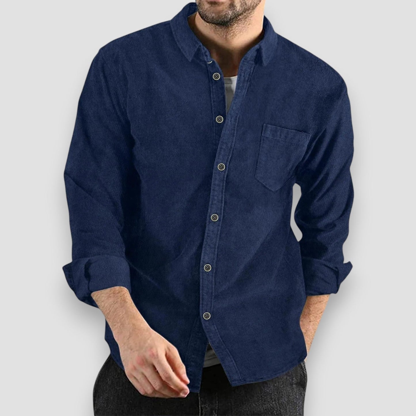 Georges™ | Chemise en Velours Côtelé Confortable