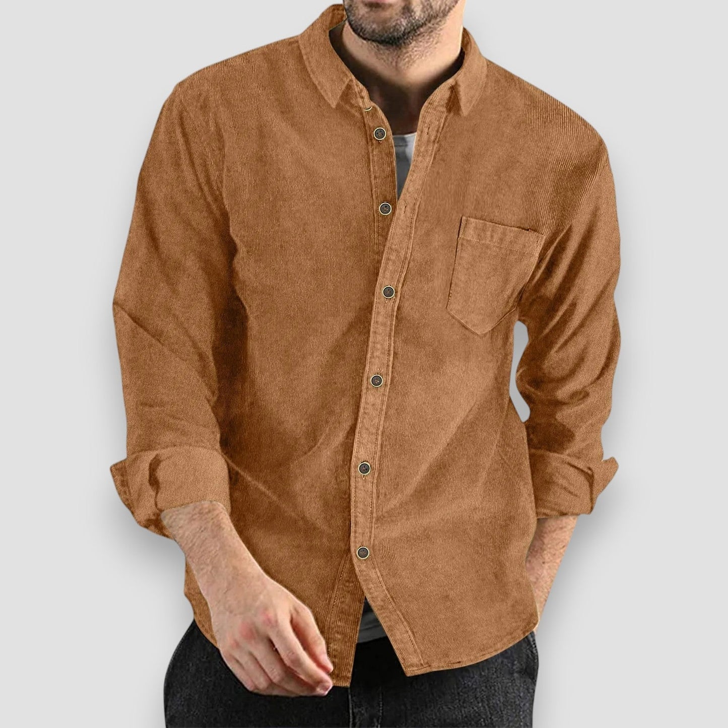 Georges™ | Chemise en Velours Côtelé Confortable