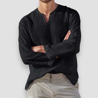 Reims™ | Chemise respirante en coton et lin