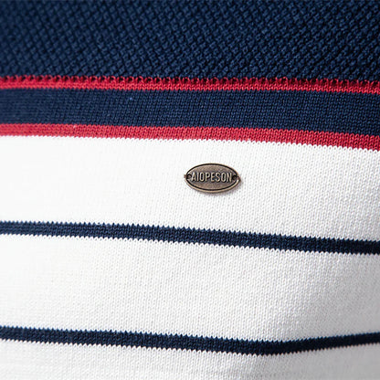 Adrien™ | Pull Rayé Marin