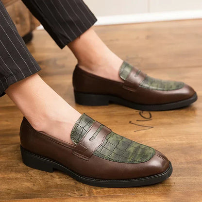 Delcourt™ | Mocassins en Cuir effet Crocodile