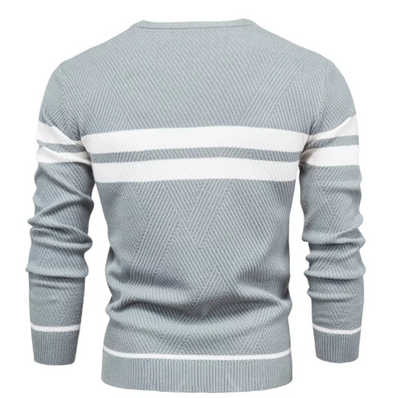 Sébastien™ | Pull Bicolore Contrasté