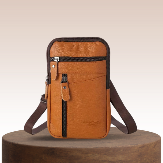 Philippe | Sac bandoulière vintage pour homme au design classique et fonctionnel