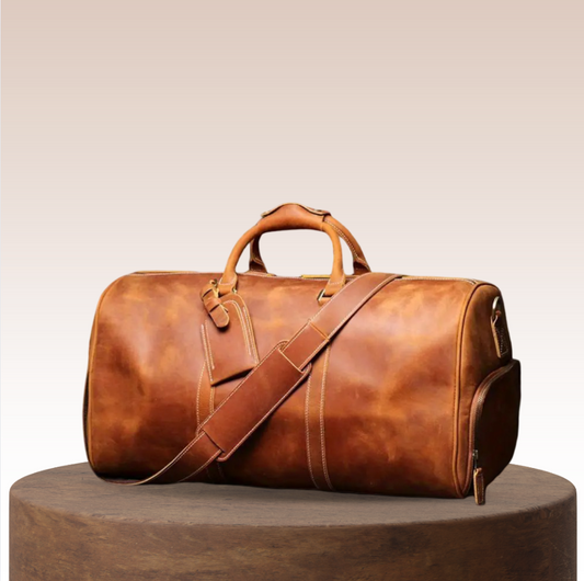 Richard | Sac bandoulière de voyage en cuir véritable pleine fleur