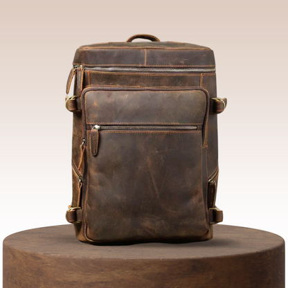 Pascal | Sacoche pour ordinateur en cuir vintage & sac à dos de voyage