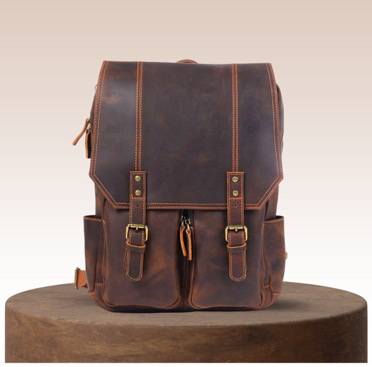 Gérald | Sac à dos en cuir style vintage pour un usage quotidien