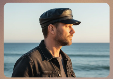 Léon | Casquette de marin en cuir