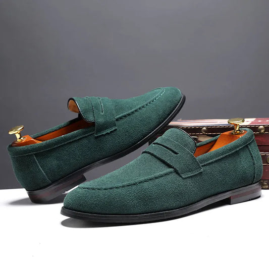 Michel™ | Mocassins Classiques en Daim