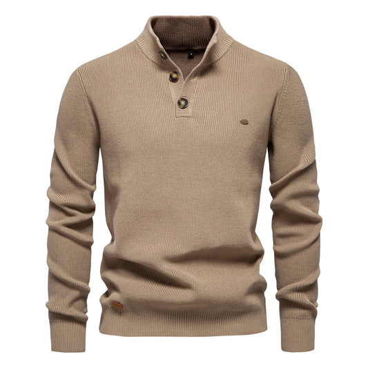 Damien™ | Pull Col Haut Élégant