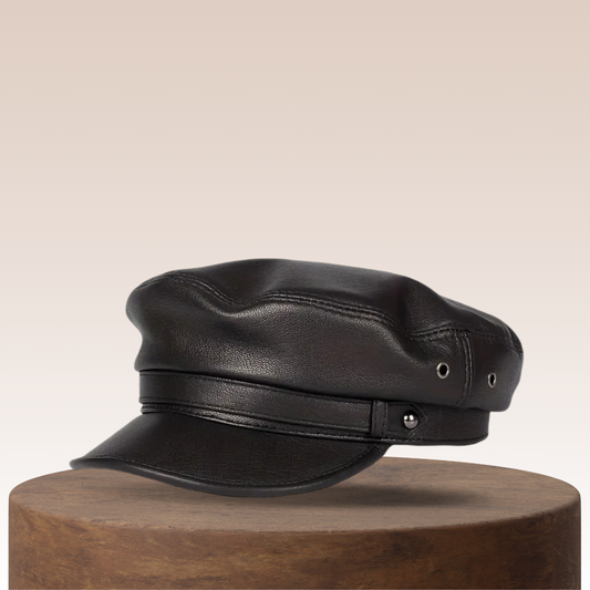 Aimé | Casquette en cuir style Fiddler