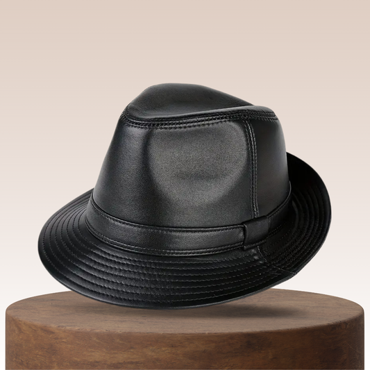 Lionel | Chapeau Fedora en cuir classique