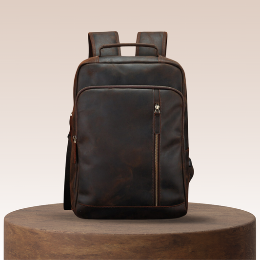 Jean-François | Sac à dos professionnel en cuir pour ordinateur portable