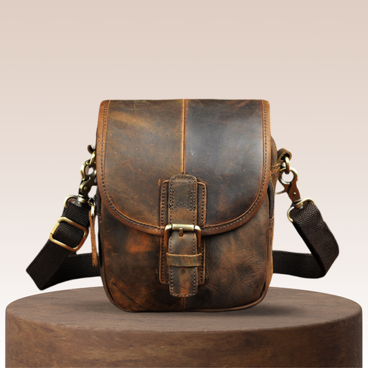 Vincent | Sac à bandoulière en cuir véritable pour homme