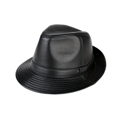 Lionel | Chapeau Fedora en cuir classique