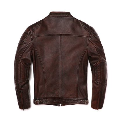 Firmin | Veste en cuir vintage style racer
