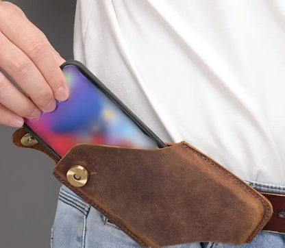 Bruno | Étui vertical en cuir pour téléphone