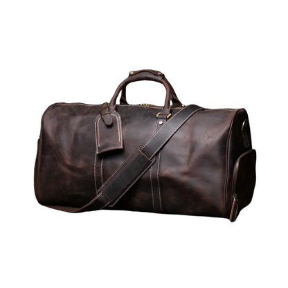 Richard | Sac bandoulière de voyage en cuir véritable pleine fleur