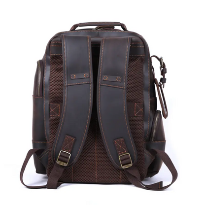 Dubois | Sac à dos vintage en cuir à plusieurs couches
