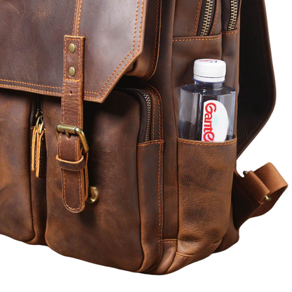 Gérald | Sac à dos en cuir style vintage pour un usage quotidien
